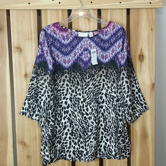 chicos leopard blouse